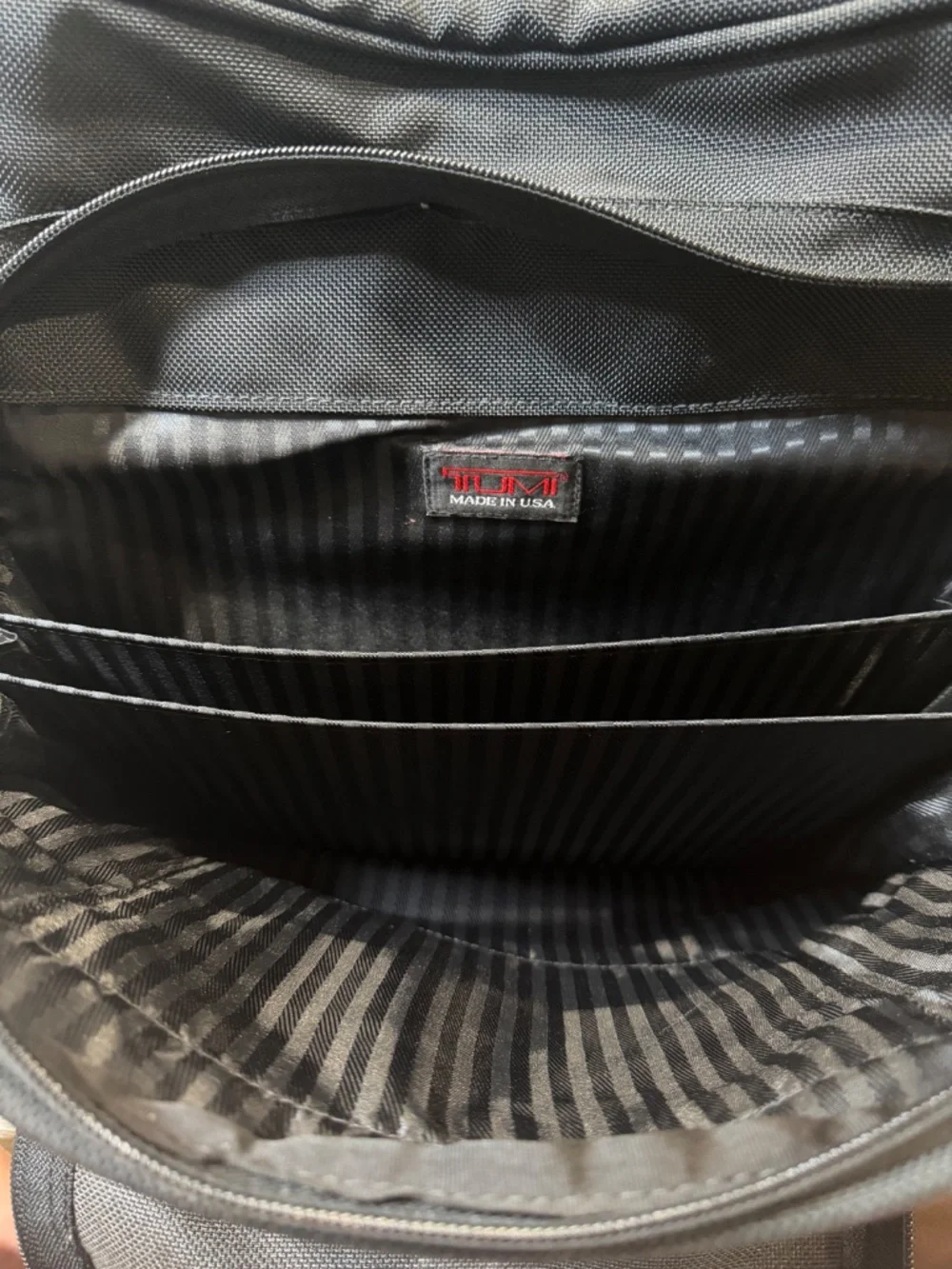 TUMI Briefcase Backpack Black Ballistic Nylon Travel Bag Authentic 2640D3 $495+